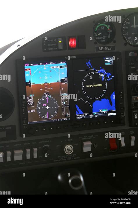 Gps And Navigation Equipment In An Aircraft Stock Photo Alamy