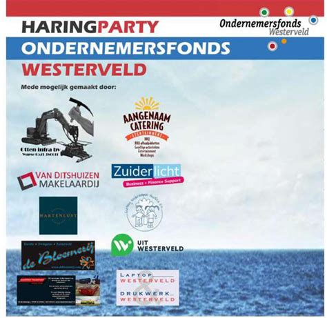 Sponsoren Haringparty Ondernemend Westerveld