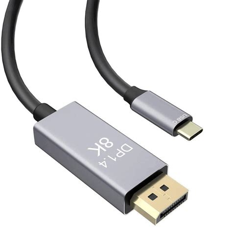 Кабел Vaxiuja Usb Cdisplayport 8k5k4k 144 Hz Съвместим с Macbook