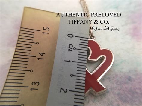 Preloved Tiffany And Co Paloma Picasso Red Enamel Loving Heart Necklace Silver