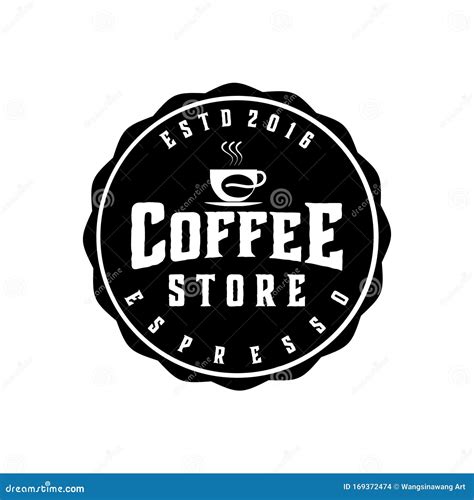 Vintage Coffee / Cafe Store, Round Badge Logo Ideas. Inspiration Logo ...