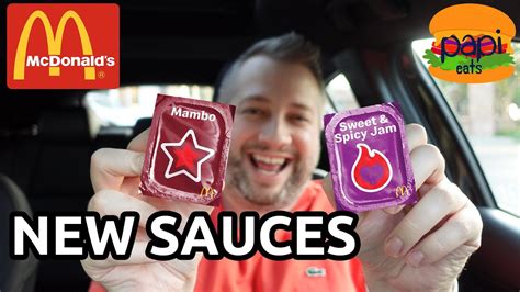 McDonald S NEW Mambo Sauce And Sweet Spicy Jam Review YouTube