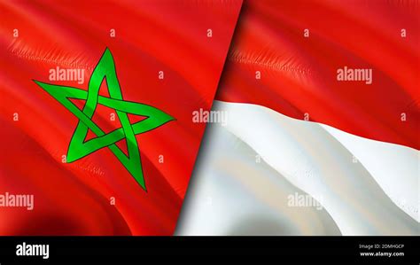 Morocco indonesia flag hi-res stock photography and images - Alamy