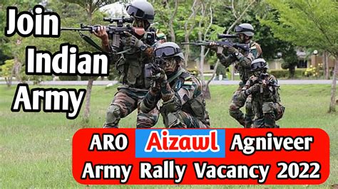 Aizwal Agniveer Army Rally Bharti 2022