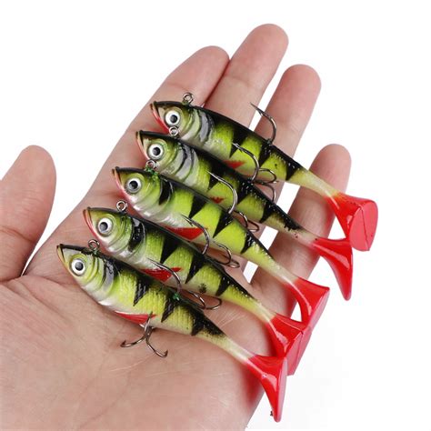 Goture 10 8g 3d Lifelike Trout Soft T Tailed Fishing Lure Silicone