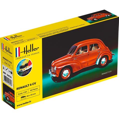 Heller Maquette Voiture Starter Kit Renault 4CV