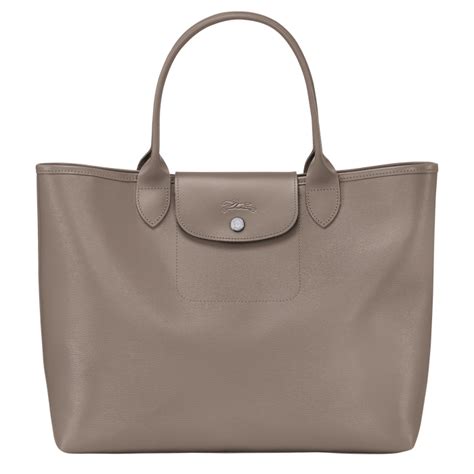 Tote Bag L Le Pliage City Taupe 10182hyq015 Longchamp Us