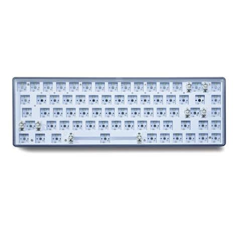 Novice Key Mode Hot Swap White Light Mechanical Keyboard Kit Ghz Wireless Bluetooth