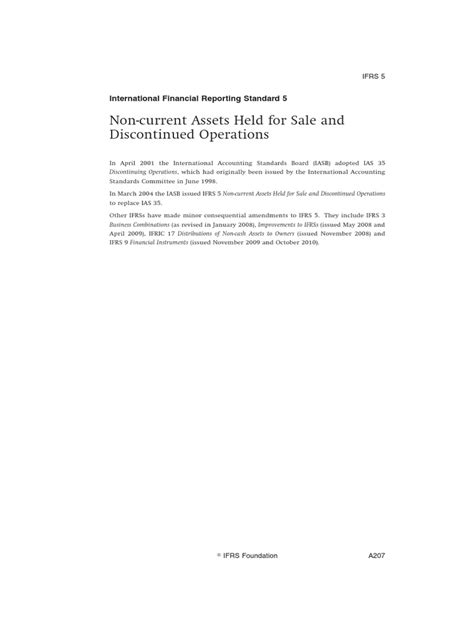 Ifrs 5 Non Current Assets Held For Sale Download Free Pdf Fair