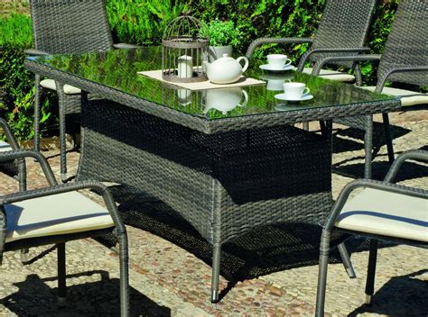 Mesa Rectangular Damosela 150 de Hevea Jardín Terraza Ratán