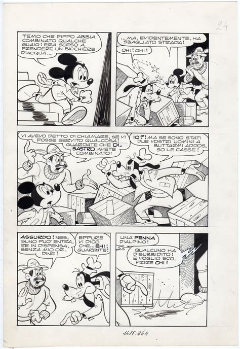 Giovan Battista Carpi Disney In Artefumetto Original Art Gallery S