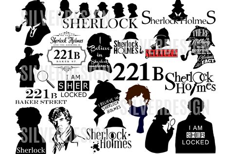 Sherlock Holmes Silhouette Poster