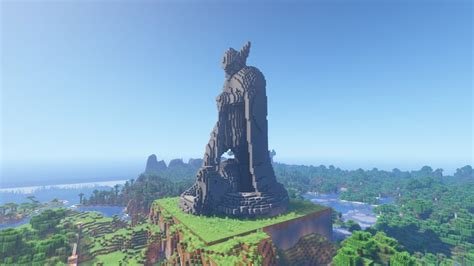 Talos Statue - Built in Survival Minecraft Map