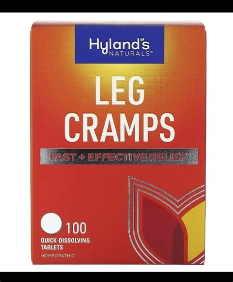 Hylands Naturals Leg Cramp Tablets Relief Of Calf Leg And Foot Cramp 100 Count 354973295667 Ebay