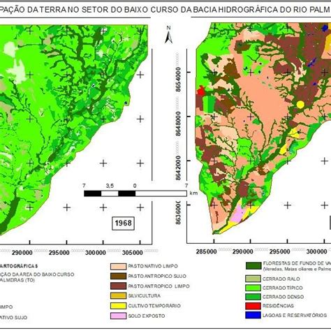 Área Ocupada Por Distintas Classes De Uso E Cobertura Da Terra No Baixo Download Scientific