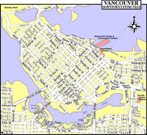 Vancouver Street Map Bykort Over Vancouver Bc British 49 Off