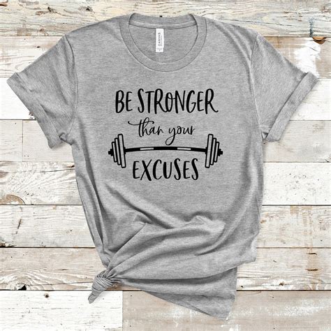 Be Stronger Than Your Excuses Svg Fitness Svg Workout Svg Etsy