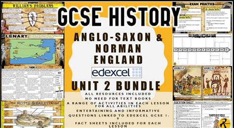 GCSE History Edexcel Anglo Saxon Norman England Unit 2 9 Lesson