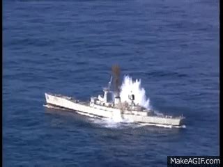 Australian Submarine Torpedo Test "Hits a Destroyer" on Make a GIF