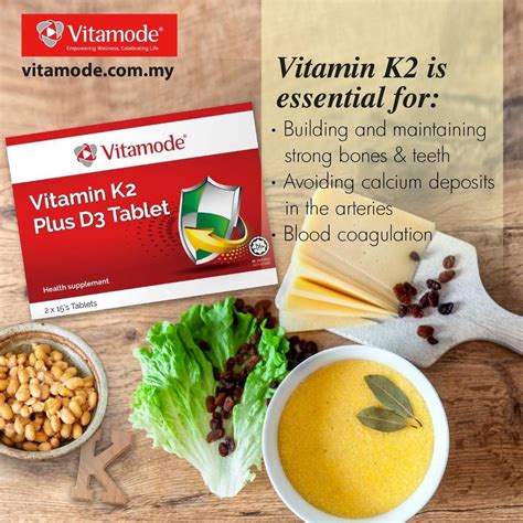 Vitamode Vitamin K2 Plus D3 Tablets 30s