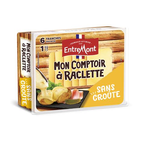 Fromage Raclette Sans Croute Mon Comptoir Entremont La Barquette De