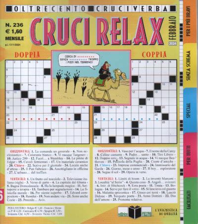 Cruci Relax N 236 Mensile Febbraio 2024 Italiano EDICOLA SHOP