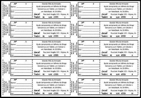 Excel Hoja De Rifa De Numeros Para Imprimir Pdf Rifa Numeros