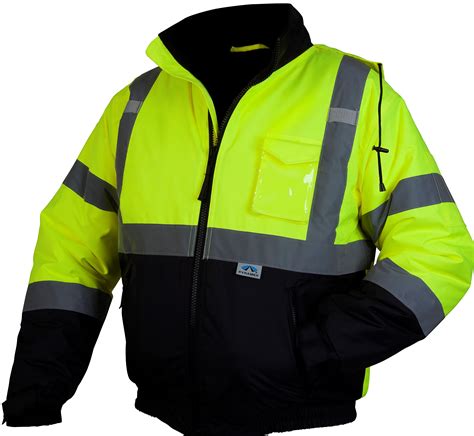 PYRAMEX RJ3210XL RJ32 Series Jackets Hi-Vis Lime Bomber Jacket with ...