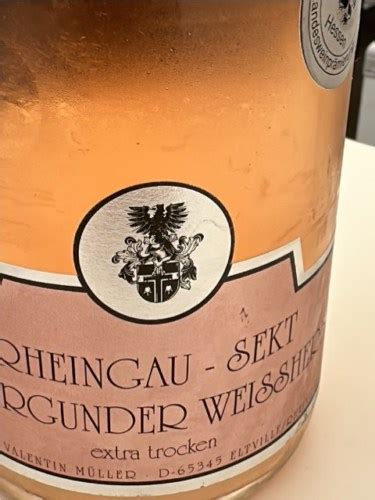 Weingut Konrad Valentin Müller Spätburgunder Weissherbst Sekt Extra