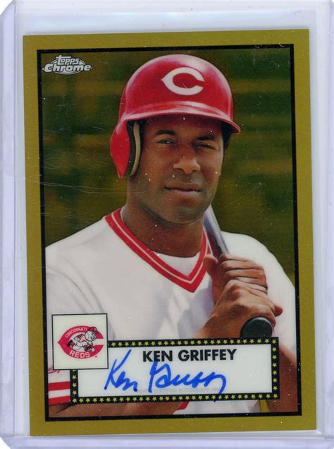 Ken Griffey Sr 2021 Topps Chrome Platinum Anniversary Autograph Gold