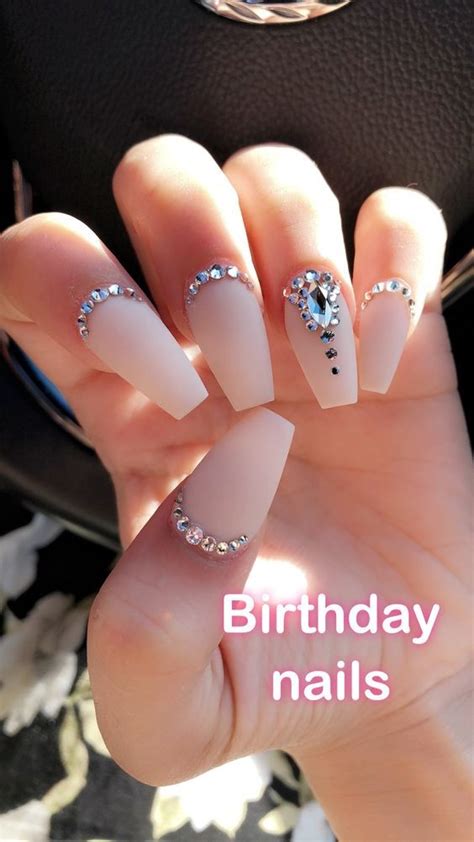 Fascinating Coffin Acrylic Nails Birthday Nails Design Queen Nails