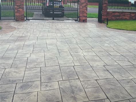 Pattern Imprinted Concrete Driveways Liverpool Moss Landscapes