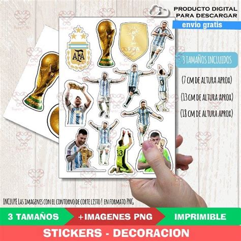 Kit Imprimible Plantilla Stickers Argentina Super Kit Imprimible