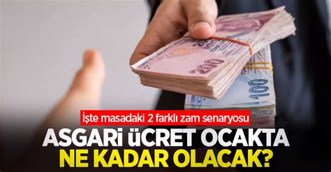 Asgari Cret Ocakta Ne Kadar Olacak Te Masadaki Farkl Zam Senaryosu