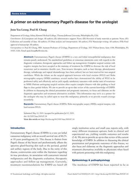 Extramammary Pagets Disease Empd Explanations And Presentations