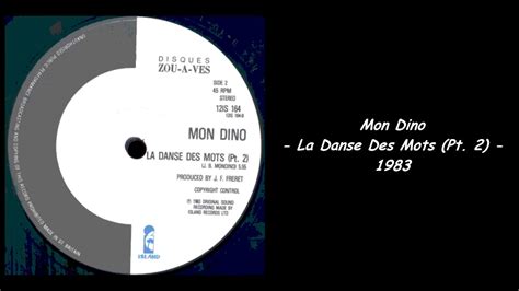 Mon Dino La Danse Des Mots Pt Youtube