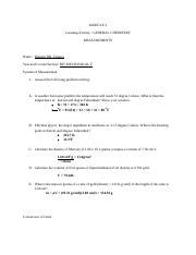 MODULE CHEM Docx MODULE 3 Learning Activity GENERAL CHEMISTRY