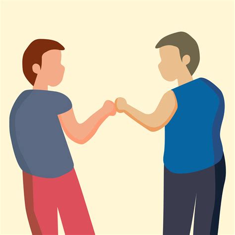 Two Middle Age Business Working Together With Giving Fist Bump Yellow