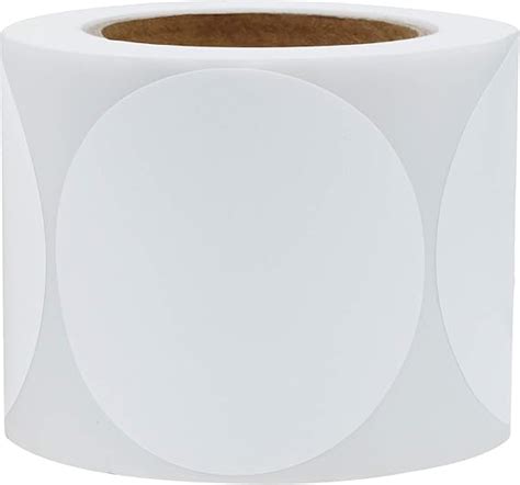 Amazon Hybsk White Color Coding Dot Labels Round Semi Gloss Paper