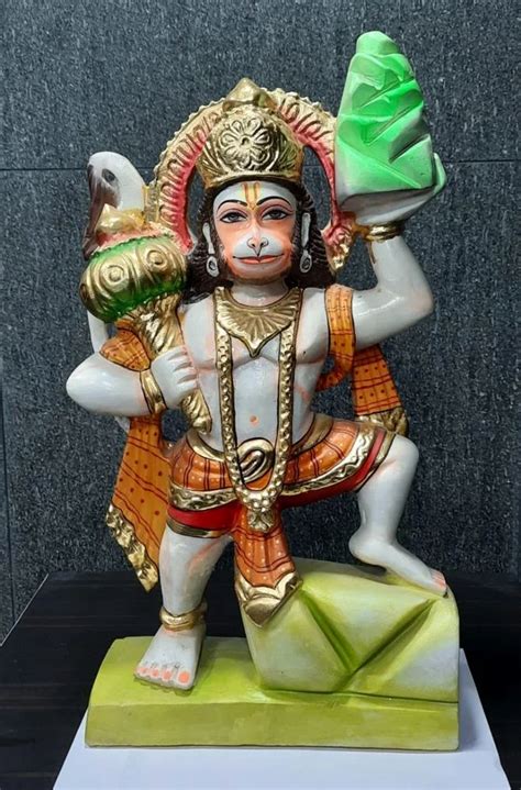 Feet White Marble Hanuman Ji Statue Temple Manufacturer Seller In