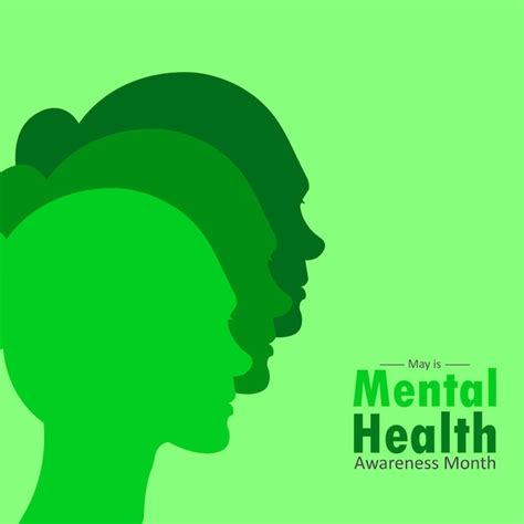 Premium Vector Mental Health Awareness Month In May Vector Illustration