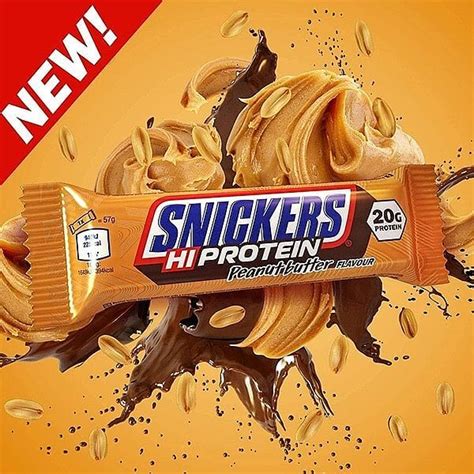 Snickers Hi Protein Bars Peanut Butter 12x57g