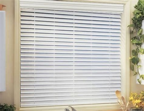 Cordless Essential 2 Faux Wood Blinds Vinyl Fake Wood 2 Inch