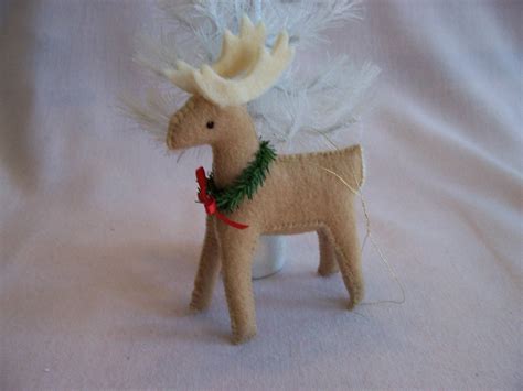 Handcrafted Felt Reindeer Ornament