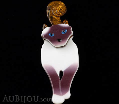 Erstwilder Cat Brooch Pin Lena Blue Eyed Birman Aubijou Boutique