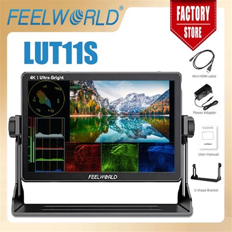 FEELWORLD Monitor De C Mara DSLR De 10 1 Pulgadas LUT11S 2000nit