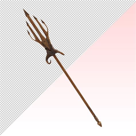 Premium PSD | Trident spear poseidon greek god