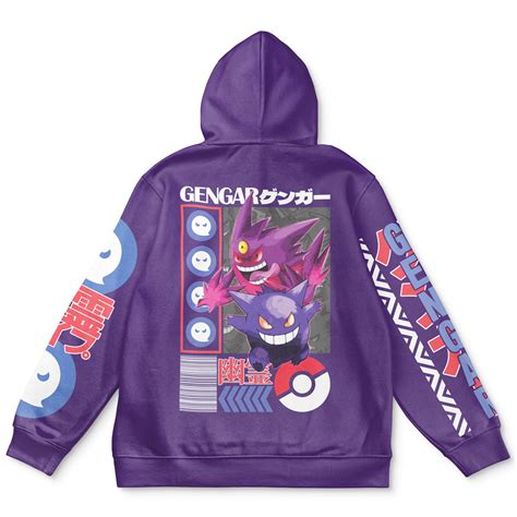 Gengar V3 Pokemon Streetwear Hoodie Anime Ape