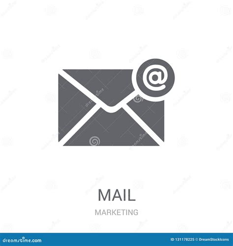 Mail Icon. Trendy Mail Logo Concept on White Background from Mar Stock