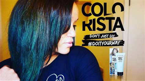 Loreal Colorista Semi Permanent Hair Color Teal Youtube